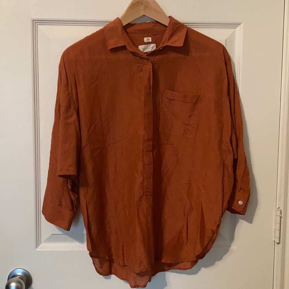 Loft loose silk/cotton shirt